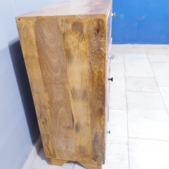 Vivid Screen Contemporary Mango Wood Tallboy Chest of Drawers D56