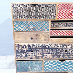 Vivid Screen Contemporary Mango Wood Tallboy Chest of Drawers D56