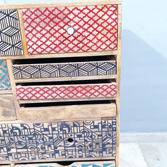 Vivid Screen Contemporary Mango Wood Tallboy Chest of Drawers D56