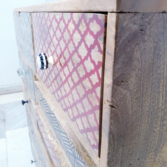 Vivid Screen Contemporary Mango Wood Tallboy Chest of Drawers D56