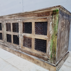 Reclaimed Finish Rough Mango Wood Sideboard C51