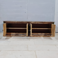 Reclaimed Finish Rough Mango Wood Sideboard C51