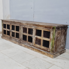 Reclaimed Finish Rough Mango Wood Sideboard C51