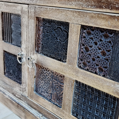 Reclaimed Finish Rough Mango Wood Sideboard C51