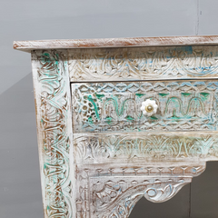 Hand Carved Solid Hard Wood Console Table Hall Table Multicolour54