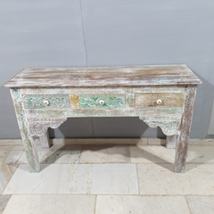 Hand Carved Solid Hard Wood Console Table Hall Table Multicolour54