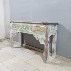 Hand Carved Solid Hard Wood Console Table Hall Table Multicolour54