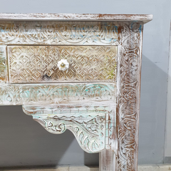 Hand Carved Solid Hard Wood Console Table Hall Table Multicolour54