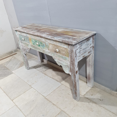 Hand Carved Solid Hard Wood Console Table Hall Table Multicolour54