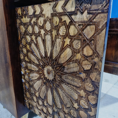 Kraft Bazaar Indian Hand Carved Solid Wood Cabinet D110
