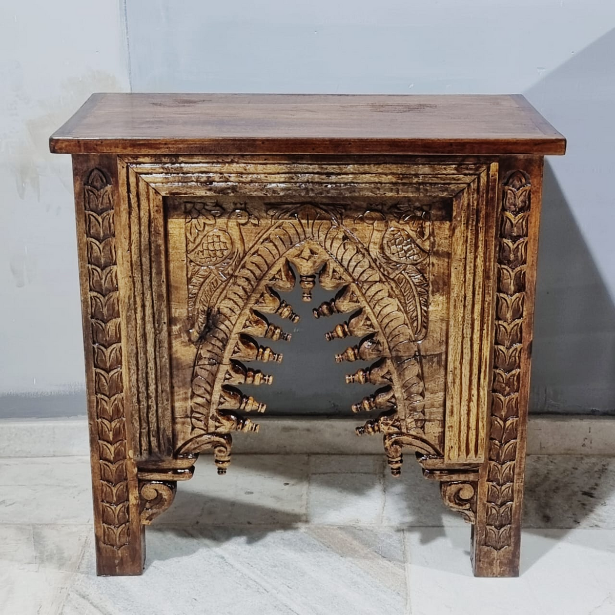 Hand Carved Solid Hard Wood Console Table 56