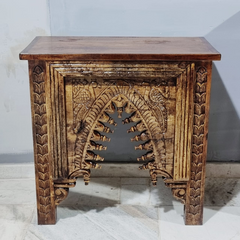 Hand Carved Solid Hard Wood Console Table 56
