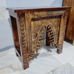 Hand Carved Solid Hard Wood Console Table 56