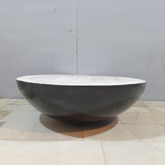 NIRVANA Reclaimed Old Timber Drum Round Coffee Table C99