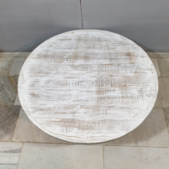 NIRVANA Reclaimed Old Timber Drum Round Coffee Table C99