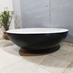 NIRVANA Reclaimed Old Timber Drum Round Coffee Table C99