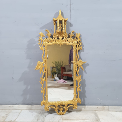 Indian Hand Carved Solid Wood Mirror Frame 26