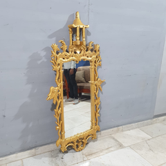 Indian Hand Carved Solid Wood Mirror Frame 26