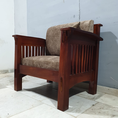 Hand Carved Solid Wood Daybed Sofa Set of 5 D21