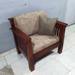 Hand Carved Solid Wood Daybed Sofa Set of 5 D21