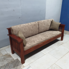 Hand Carved Solid Wood Daybed Sofa Set of 5 D21