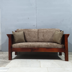 Hand Carved Solid Wood Daybed Sofa Set of 5 D21