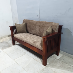 Hand Carved Solid Wood Daybed Sofa Set of 5 D21