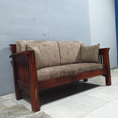 Hand Carved Solid Wood Daybed Sofa Set of 5 D21