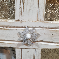 Vintage Hand Carved Mango Wood 2 Door Console Table 57