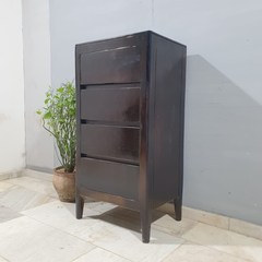 Boston Taper Contemporary Solid Wood 4 Drawer Tallboy Chest of Drawers D57