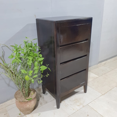 Boston Taper Contemporary Solid Wood 4 Drawer Tallboy Chest of Drawers D57