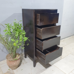 Boston Taper Contemporary Solid Wood 4 Drawer Tallboy Chest of Drawers D57