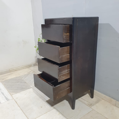 Boston Taper Contemporary Solid Wood 4 Drawer Tallboy Chest of Drawers D57