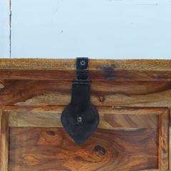 Indian Hand Carved Solid Wood Storage Blanket Box C28