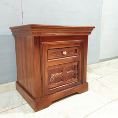 Indian Hand Carved Sheesham Wood Bedside Tables 95