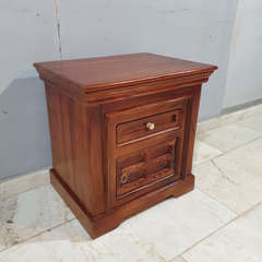 Indian Hand Carved Sheesham Wood Bedside Tables 95