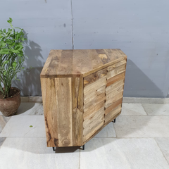 Indian Hand Carved Solid Wood Cabinet D111