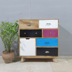 Vivid Solid Wood Contemporary Modern Chest of Drawers D58