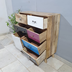 Vivid Solid Wood Contemporary Modern Chest of Drawers D58