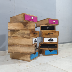 Vivid Solid Wood Contemporary Modern Tallboy Chest of Drawers D59