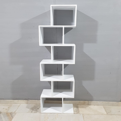 Boston Silver Contemporary Solid Wood Zig Zag Bookshelf Display Shelf B50