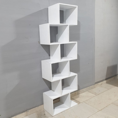 Boston Silver Contemporary Solid Wood Zig Zag Bookshelf Display Shelf B50