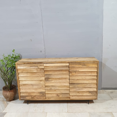 Indian Hand Carved Solid Mango Wood Sideboard C53