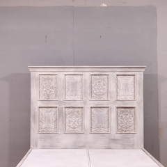 Hand Carved Indian Solid Wooden Storage Bed 180