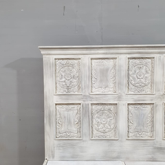 Hand Carved Indian Solid Wooden Storage Bed 180