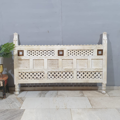 Hand Carved Bed Headboard Bed Head Panel H33