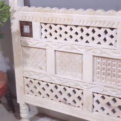 Hand Carved Bed Headboard Bed Head Panel H33
