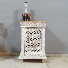 Indian Hand Carved Solid Wood Bedside Tables 99