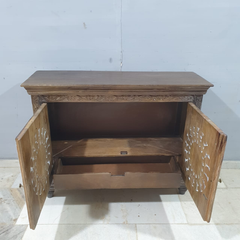 Indian Hand Carved Solid Mango Wood Sideboard C54