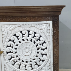 Indian Hand Carved Solid Mango Wood Sideboard C54